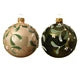 Mistletoe w/ Glitter & Snow Glass Bauble