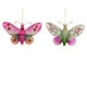 Glass Butterfly Ornament