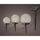 Warm White Solar Light Glass Globe Stake