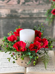 6.5" Heatwave Poppy Candle Ring
