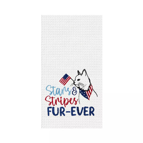 Stars & Stripes Cat Towel