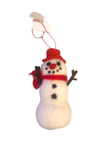Sable the Snowman Ornament