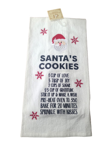 Santa's Cookies Towel