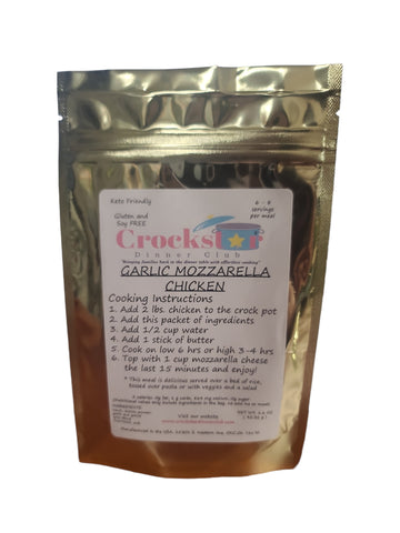Garlic Mozzarella Chicken Crockstar Meal