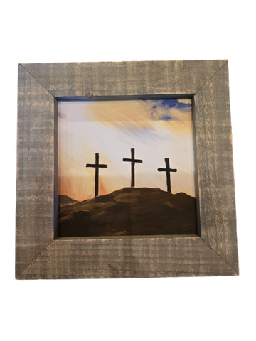 Crosses Picture Natural Frame Small