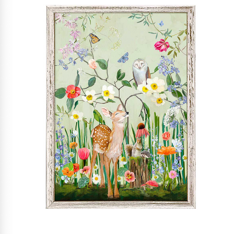 Springtime Friends Mini Framed Canvas