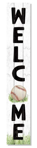 Welcome- Baseball Porch Board