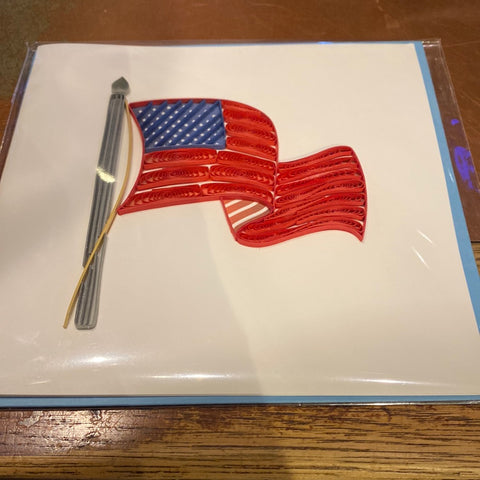 Quill Card American Flag