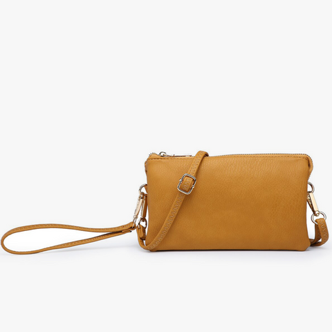 Mustard Riley Crossbody Wristlet