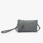 Earth Grey Riley Crossbody Wristlet