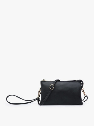 Black Riley Crossbody Wristlet