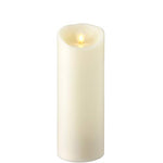 3" x 8" Push Flame Ivory Pillar Candle