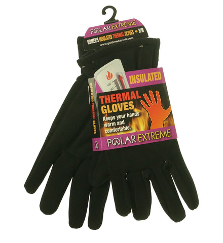 Women's Black Polar Extreme Stretch Gloves ***ASSORTED SIZES***