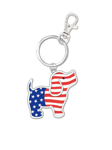 Puppie Love-USA Pup Key Ring