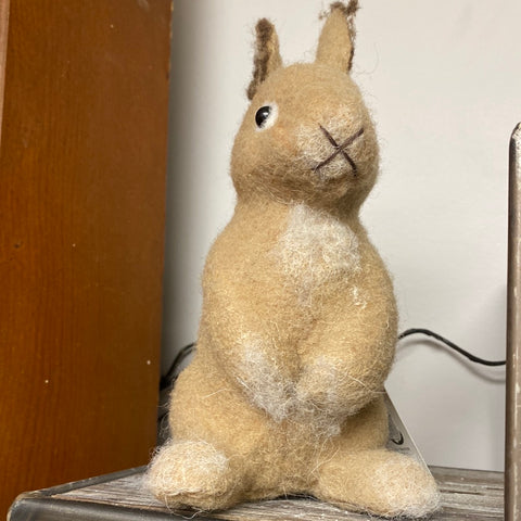 Wool Rabbit Figure